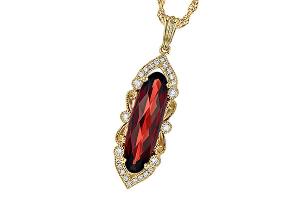 A245-33430: NECK 2.58 GARNET 2.70 TGW