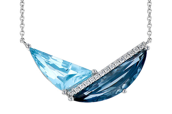 A328-03421: NECK 4.66 BLUE TOPAZ 4.75 TGW (18")