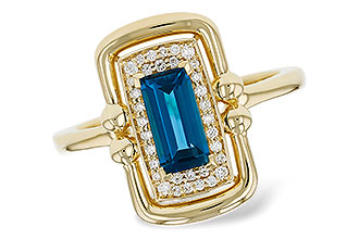 B330-73403: LDS RG .84 LONDON BLUE TOPAZ .96 TGW (8x4MM LBT)