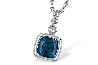 C245-30648: NECK 1.50 LONDON BLUE TOPAZ 1.54 TGW