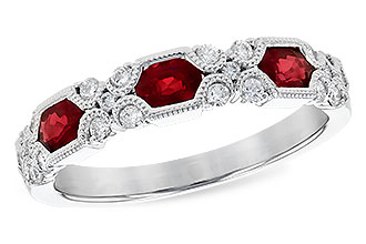 C328-04285: LDS WED RG .74 RUBY 1.00 TGW (4x3MM RUBY)