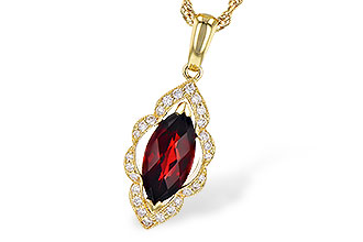 C328-07921: NECK 1.25 GARNET 1.36 TGW