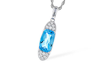 C328-91576: NECK 2.02 BLUE TOPAZ 2.12 TGW