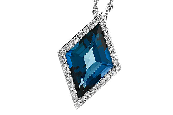 C328-97976: NECK 3.04 LONDON BLUE TOPAZ 3.20 TGW