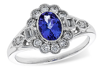C329-83421: LDS RG .80 TANZANITE 1.20 TGW (7x5MM OV)