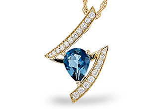 D329-83394: NECK 1.04 LONDON BLUE TOPAZ 1.23 TGW (8x6MM)