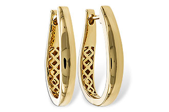 D329-87985: GOLD EARRINGS (22MM)