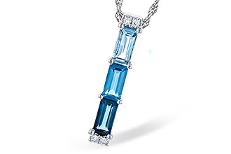 E328-03412: NECK 1.26 BLUE TOPAZ 1.30 TGW