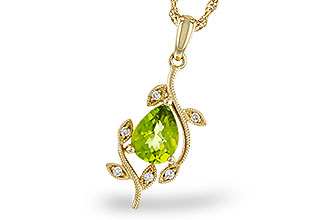 E329-85221: NECKLACE 1.16 PERIDOT 1.21 TGW (8x6MM PER)