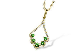 G245-27939: NECK .34 GREEN GARNET .53 TGW