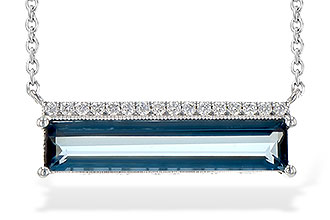 G245-33412: NECK 2.70 LONDON BLUE TOPAZ 2.80 TGW