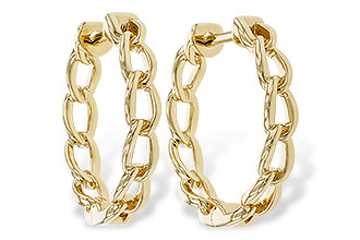 G329-83412: GOLD EARRINGS (18MM)