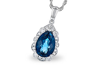 H328-07075: NECK 2.25 LONDON BLUE TOPAZ 2.40 TGW (10x7 PS)