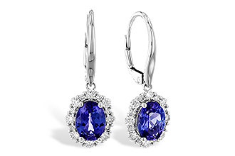 H328-96093: EARR 1.28 TW TANZANITE 1.72 TGW (7x5 OVAL)