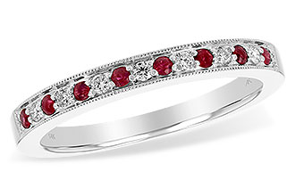K238-97021: LDS WED RG .12 RUBY .21 TGW