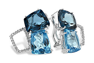 K243-48902: EARR 10.80 BLUE TOPAZ 11.00 TGW