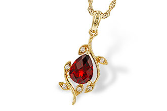 K329-88839: NECKLACE 1.34 GARNET 1.39 TGW (8X6MM GAR)