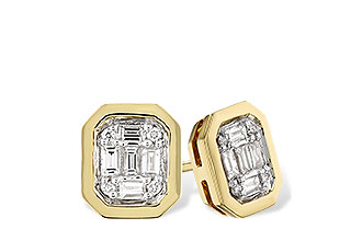 L328-98875: EARRINGS .13 BAG .16 TW