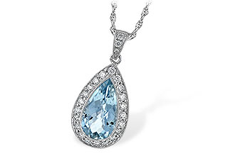 M060-81620: NECKLACE 2.20 AQUA 2.55 TGW