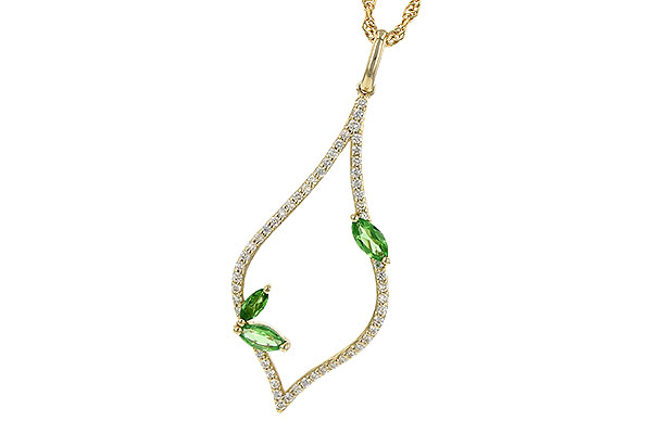 M245-34348: NECK .35 GREEN GARNET .55 TGW