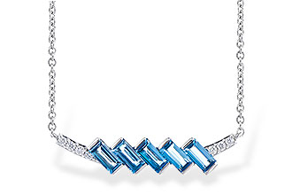 M328-07975: NECK .75 LONDON BLUE TOPAZ .80 TGW
